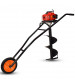 Balwaan Trolly Earth Auger 63CC with Bits (BE-63T)